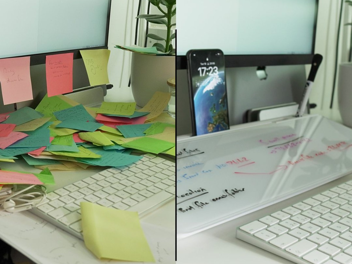 Glass Desktop Buddy Whiteboard! Smart Bros. Aus 🇦🇺 FREE POSTAGE! Desk  Buddy ⌨️