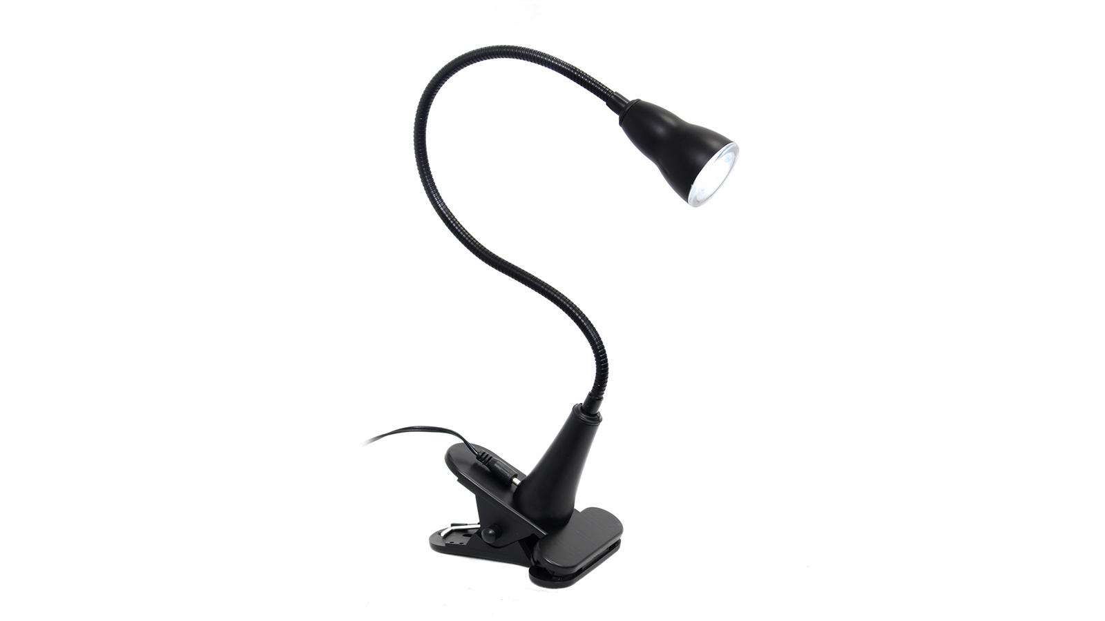 All the Rages 1W LED Gooseneck Clip Light Desk Lamp