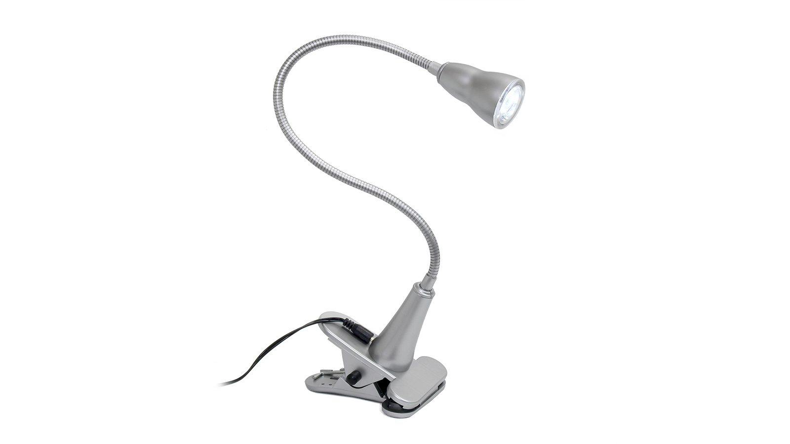 All the Rages 1W LED Gooseneck Clip Light Desk Lamp