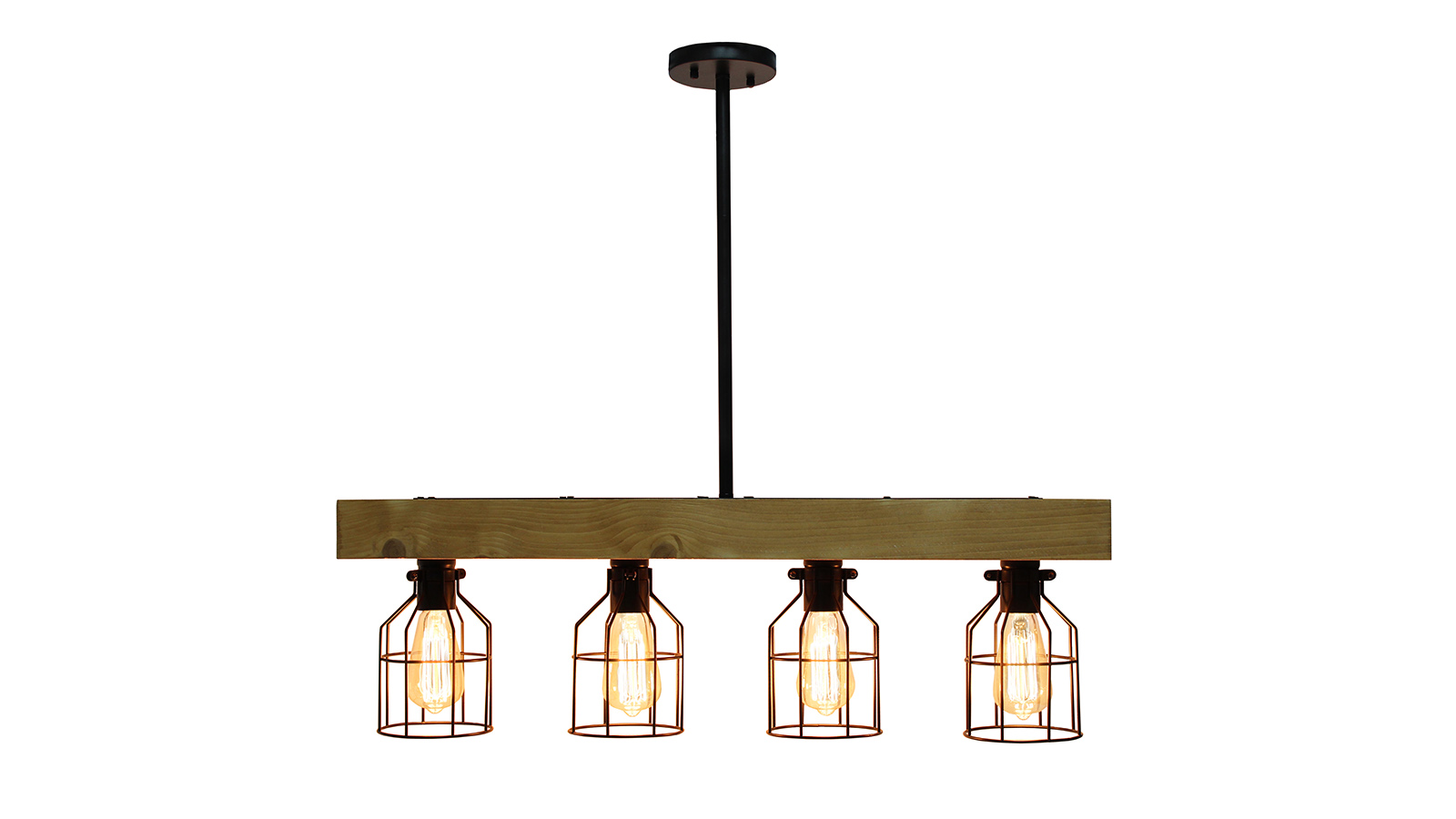 All the Rages 4 Light Farmhouse Beam Pendant