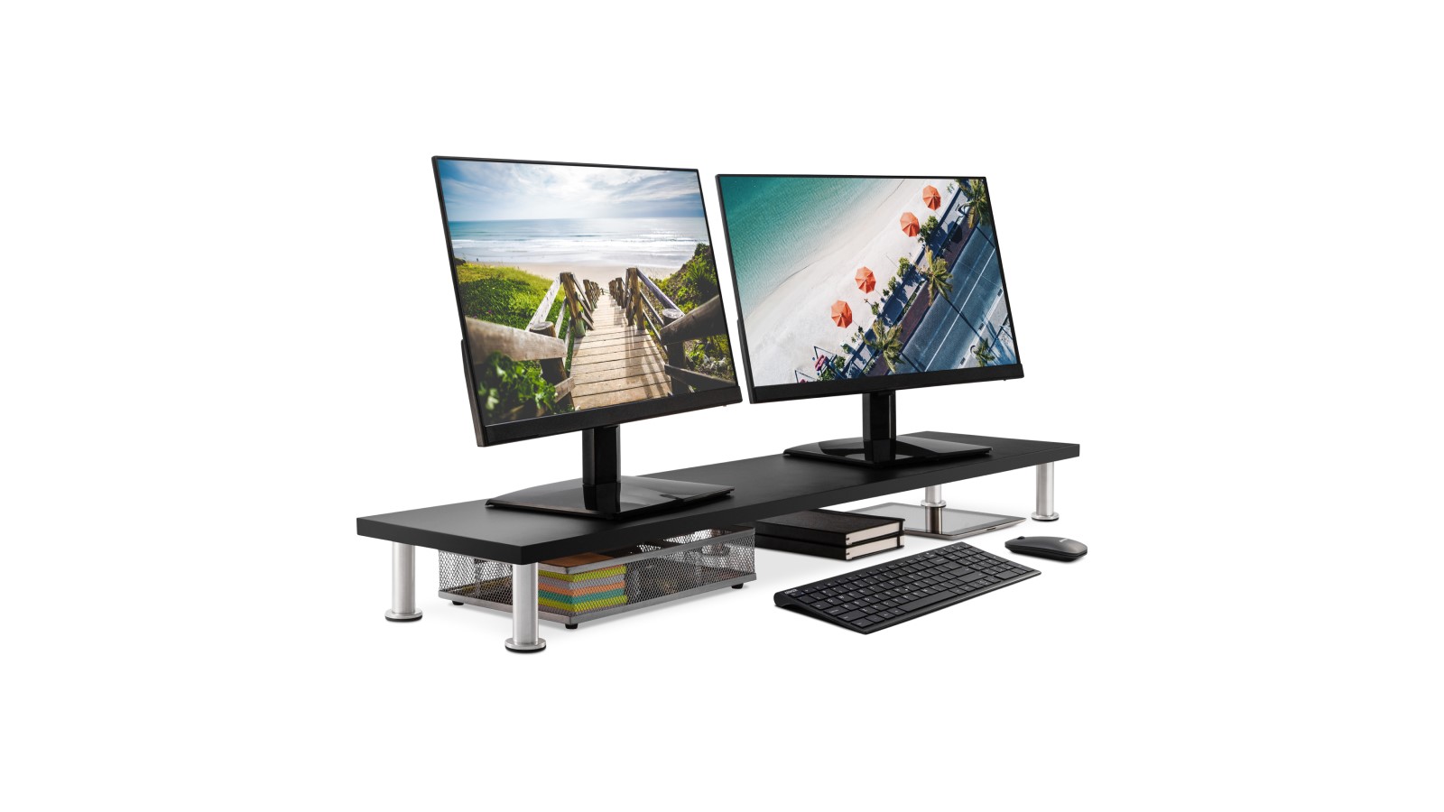 The Office Oasis Dual Premium Computer Monitor Stand