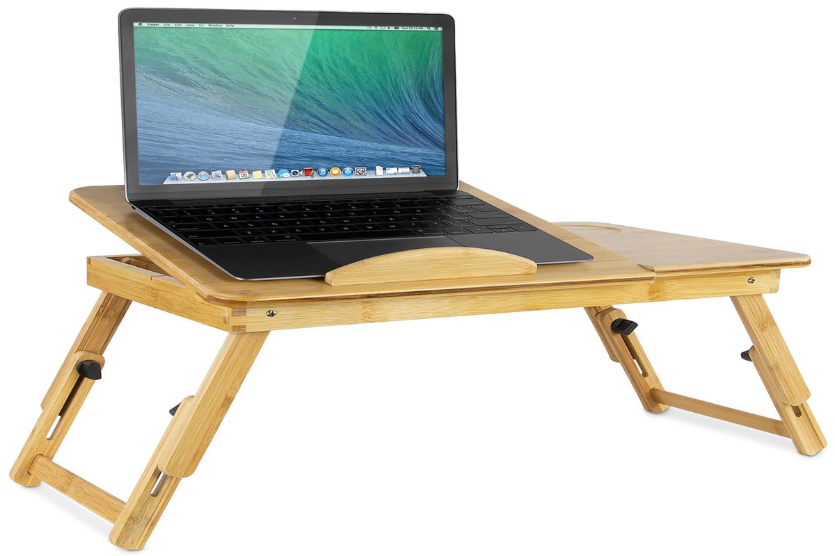 Mount-It! MI-7212 Bamboo Laptop Tray Bed Stand