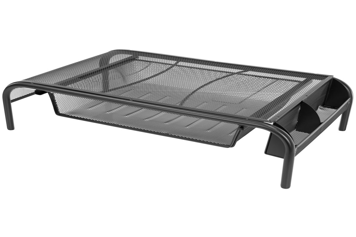 Mount-It! Metal Mesh Computer Monitor Stand with Pullout Drawer