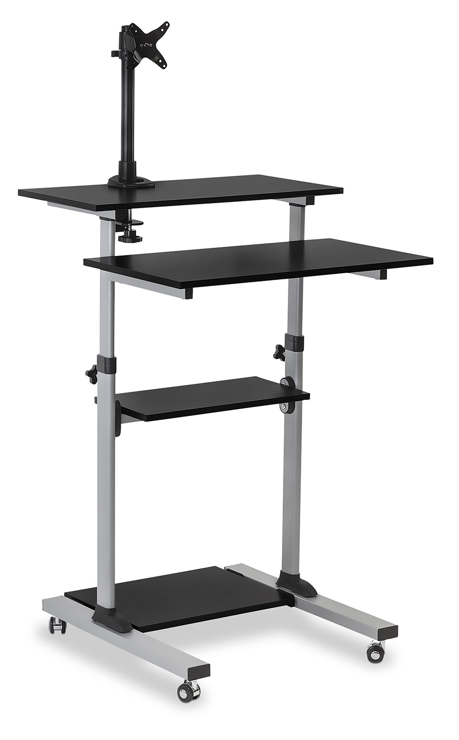 Mount-It! Mobile PC Workstation with Single Monitor Mount, Rolling