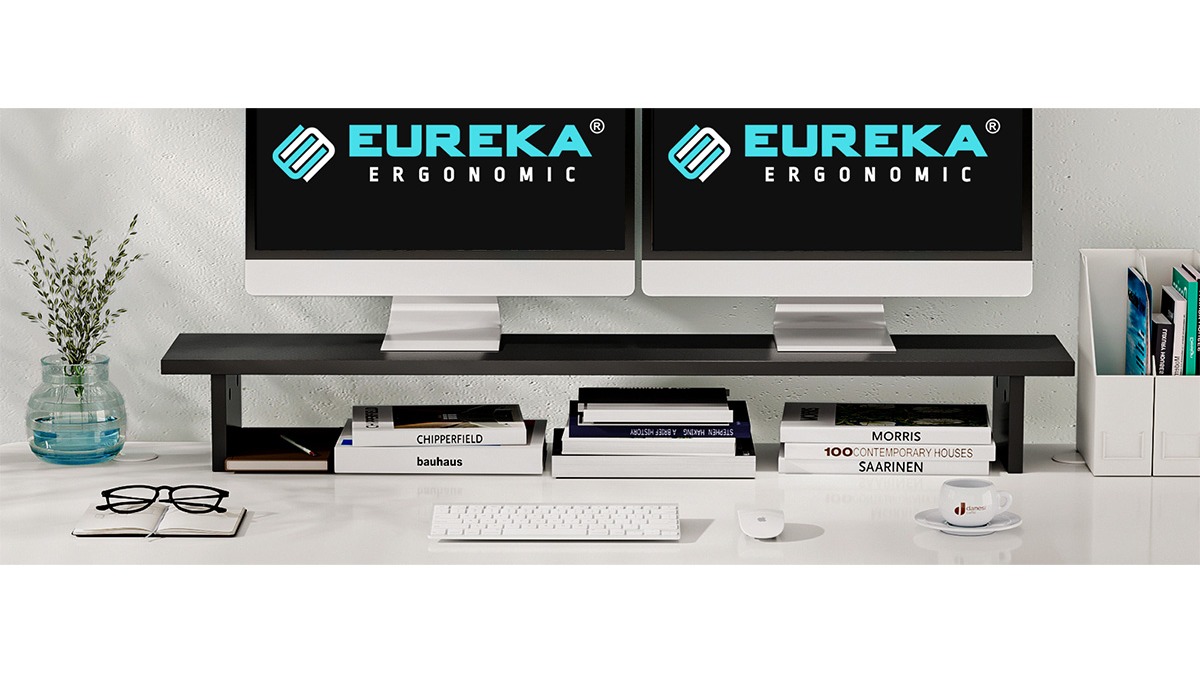 EUREKA ERGONOMIC Carbon Fiber Dual Monitor Riser