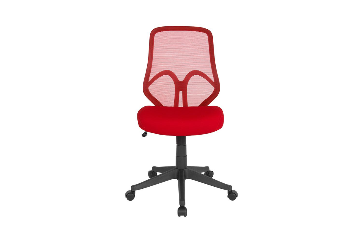 High Back Red Mesh Office Chair