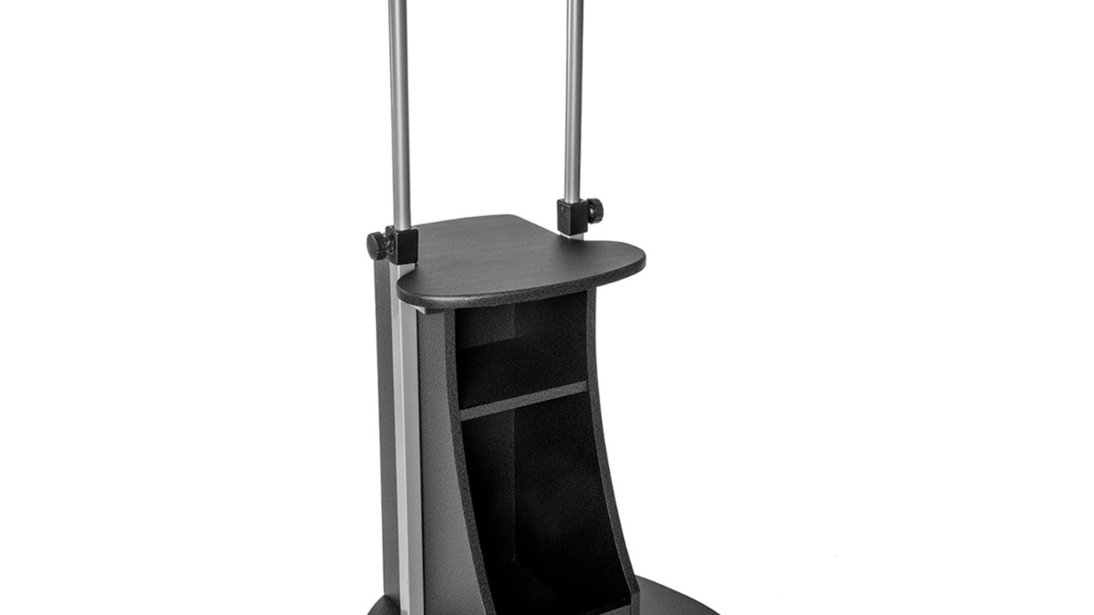 Techni Mobili Sit-to-Stand Rolling Adjustable Height Laptop Cart