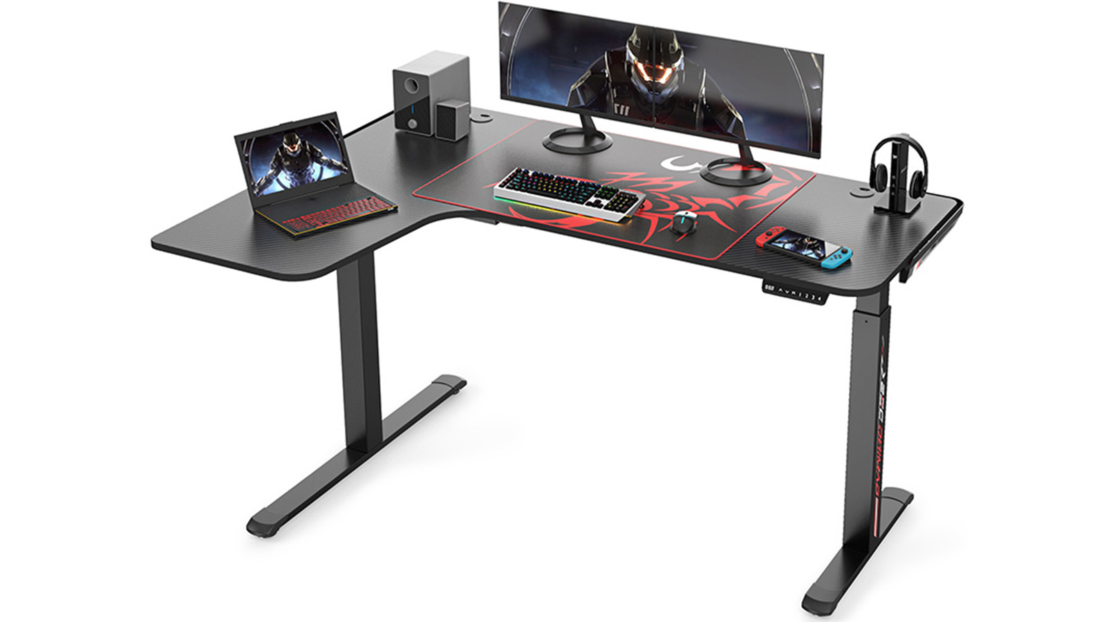 EUREKA ERGONOMIC 60-inch L-shaped Standing Desk