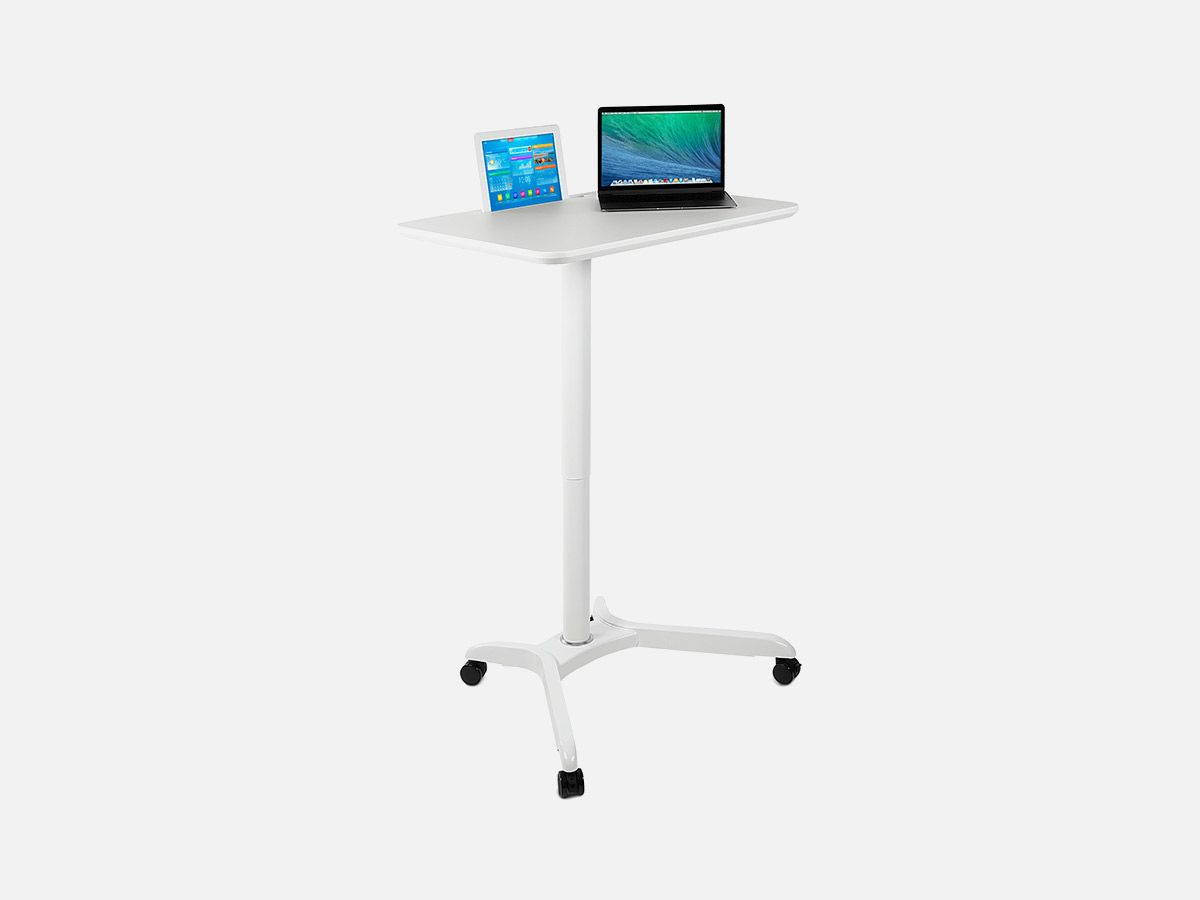 Mount-It! Sit/Stand Mobile Laptop Cart
