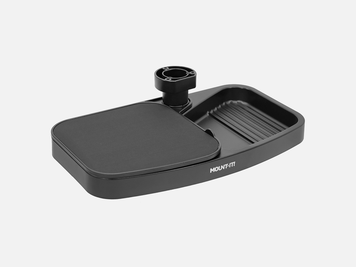 Mount-It! MI-7293 Under Desk Swivel Storage Tray with Mouse Pad