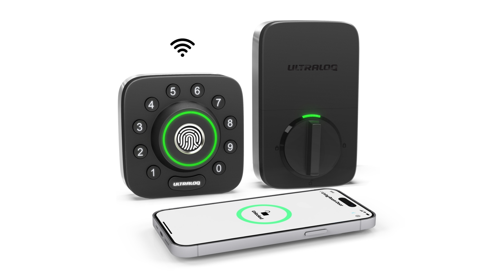 ULTRALOQ Smart Locks U-Bolt Pro WiFi: Built-in WiFi, Fingerprint ID