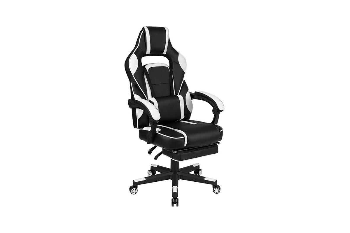 Adjustable Gaming Chair with Footrest for Home Office