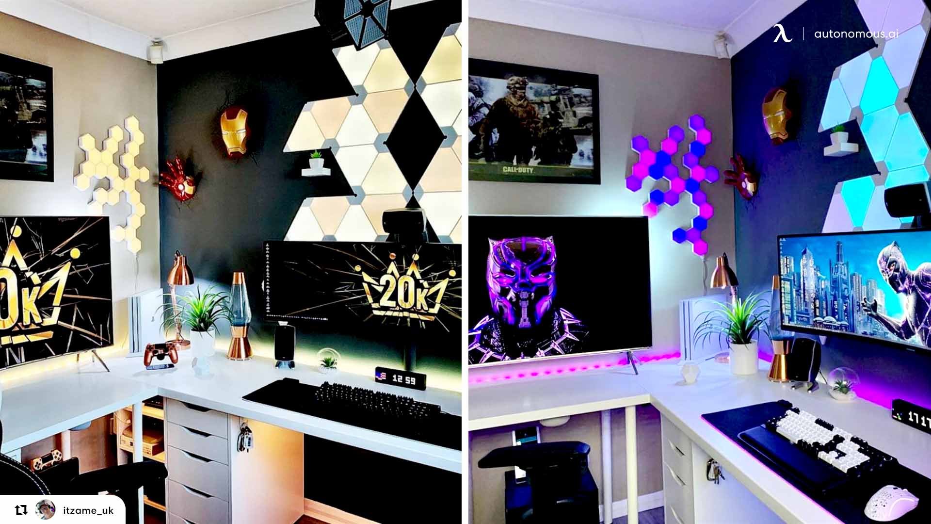 gaming desk decor ideas