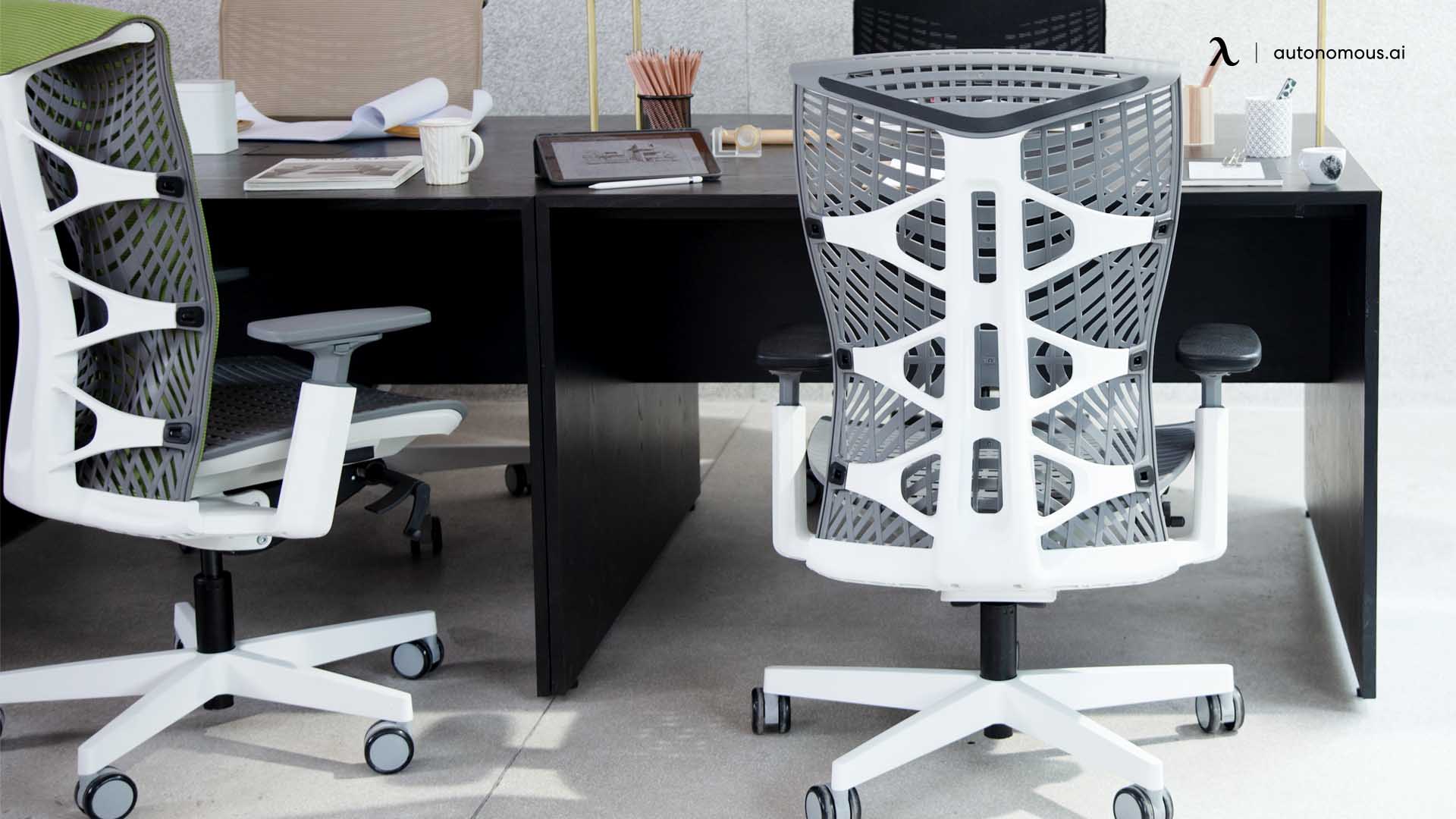 White Ergonomic Office Chair, White Office Computer Chairs