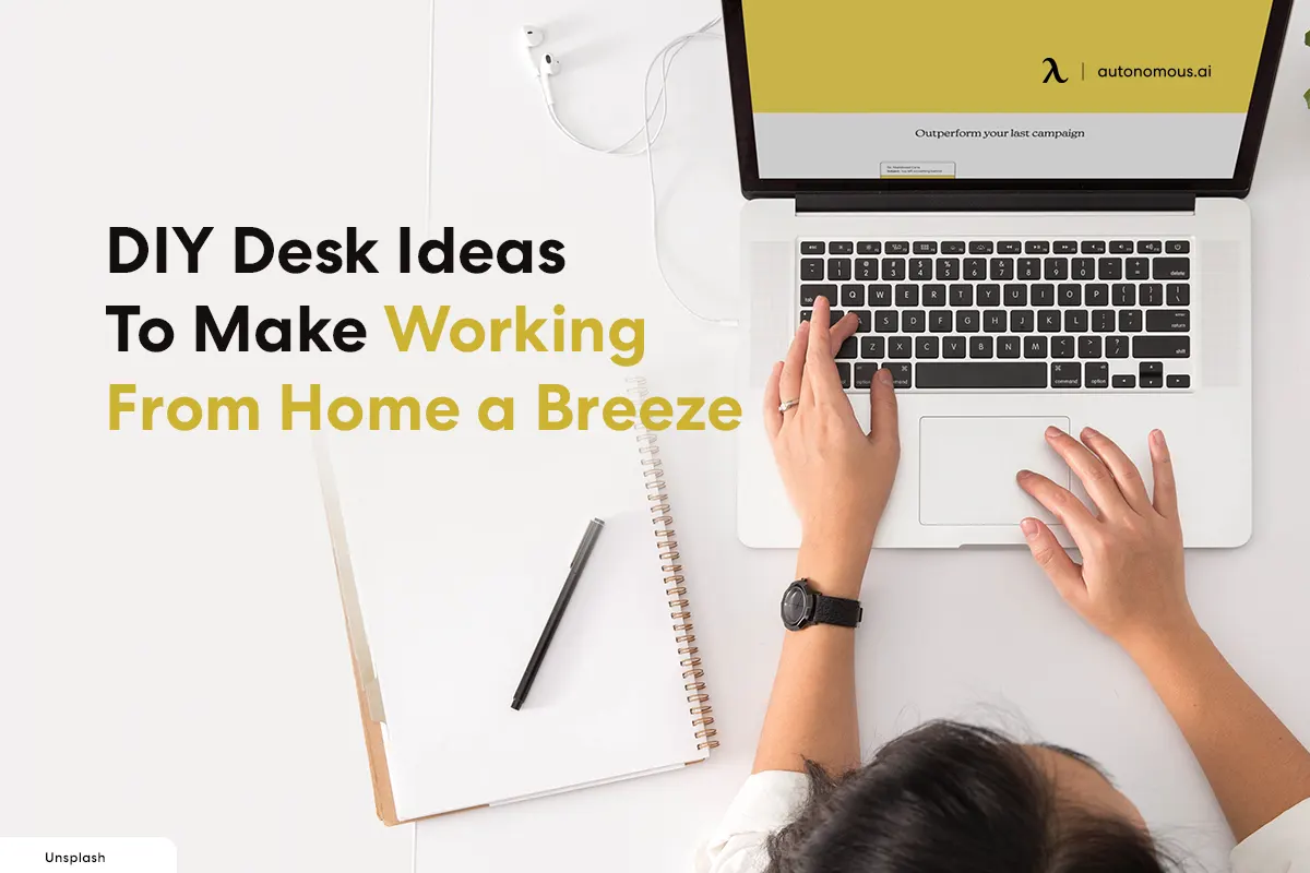 20 DIY Desk Ideas To Make Working From Home a Breeze