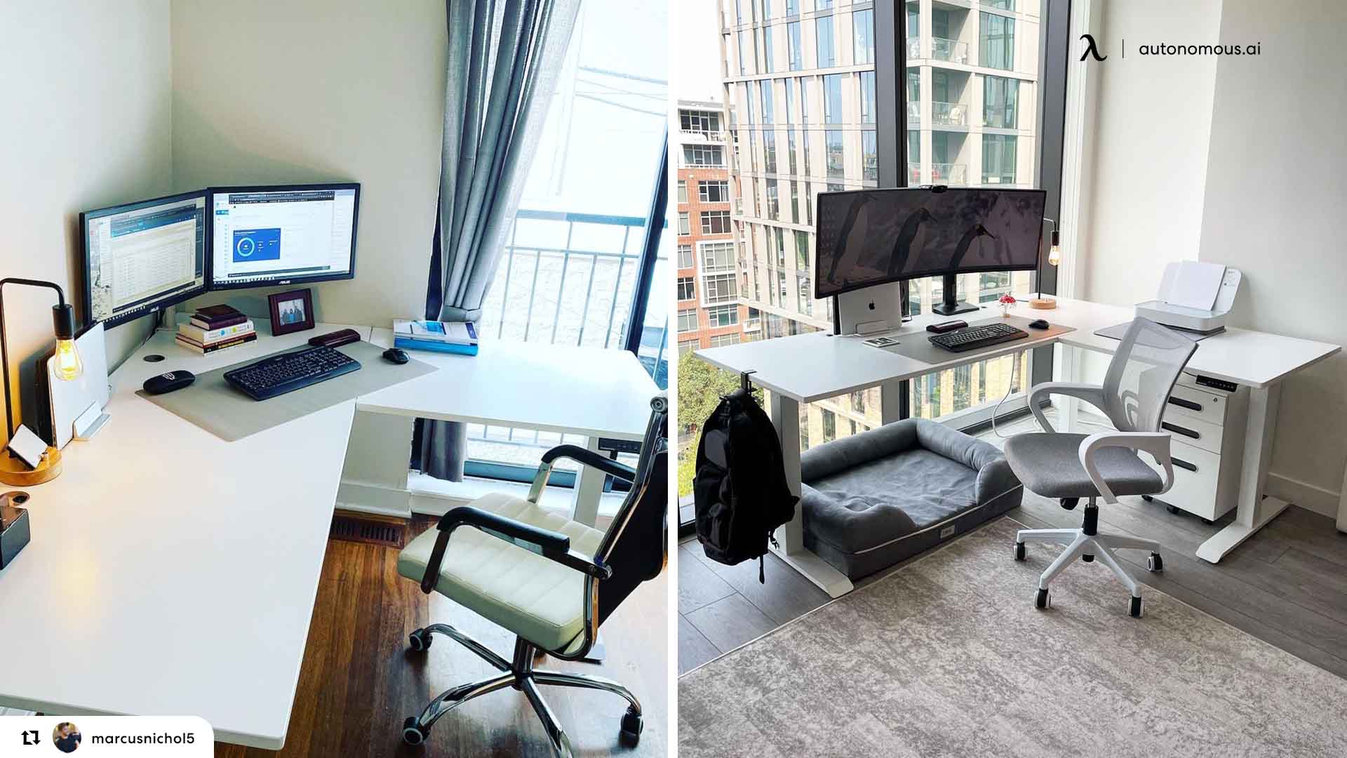 20 Best White Corner & L-shaped Desks for Office in 2022