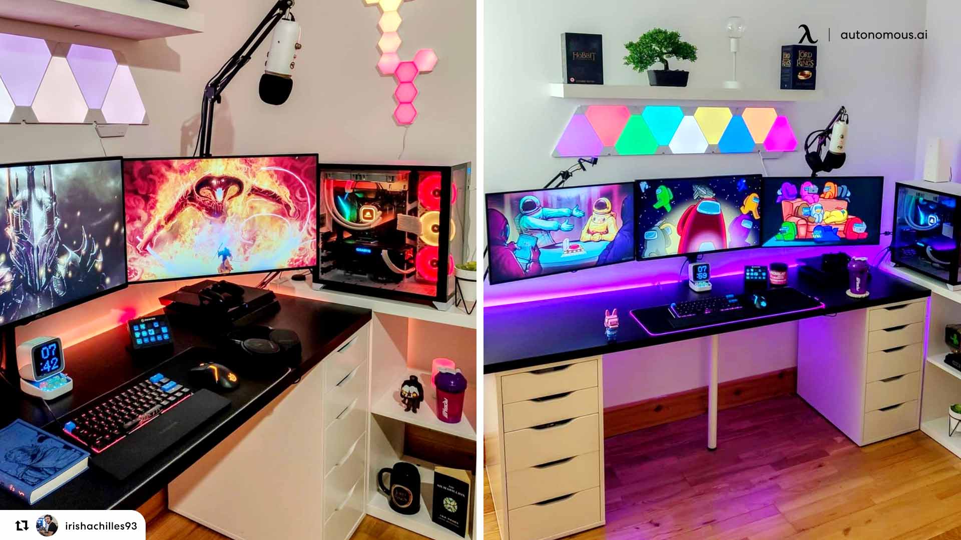4 Aesthetic Desk Setup Ideas for Gamers
