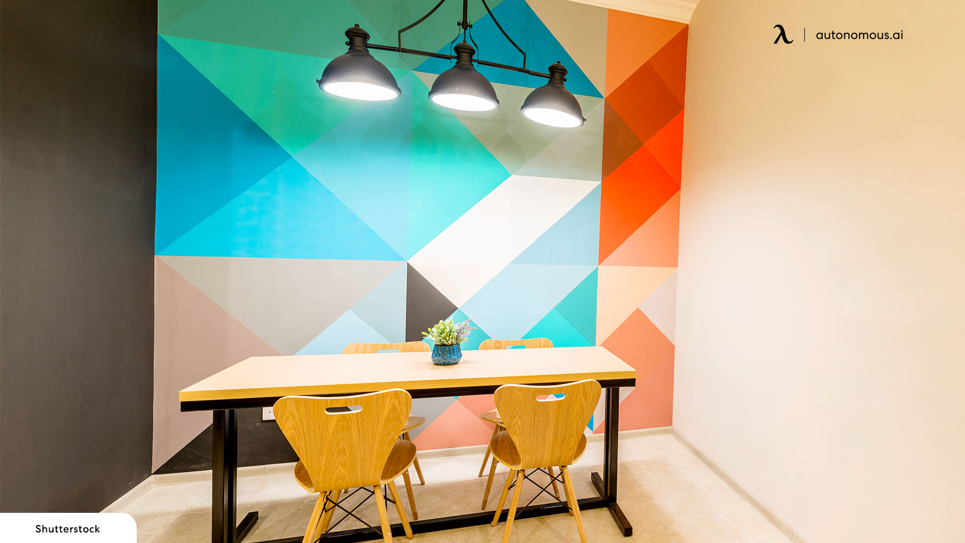 Decorate Your Office with Geometric Wall Ideas