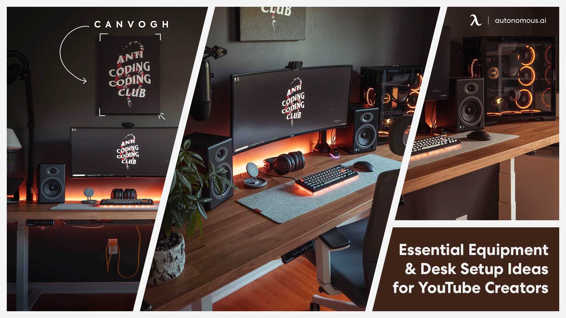 Essential Equipment And Desk Setup Ideas For Youtube Creators