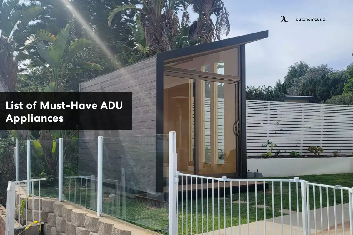 List of 20 Must-Have ADU Appliances for 2023