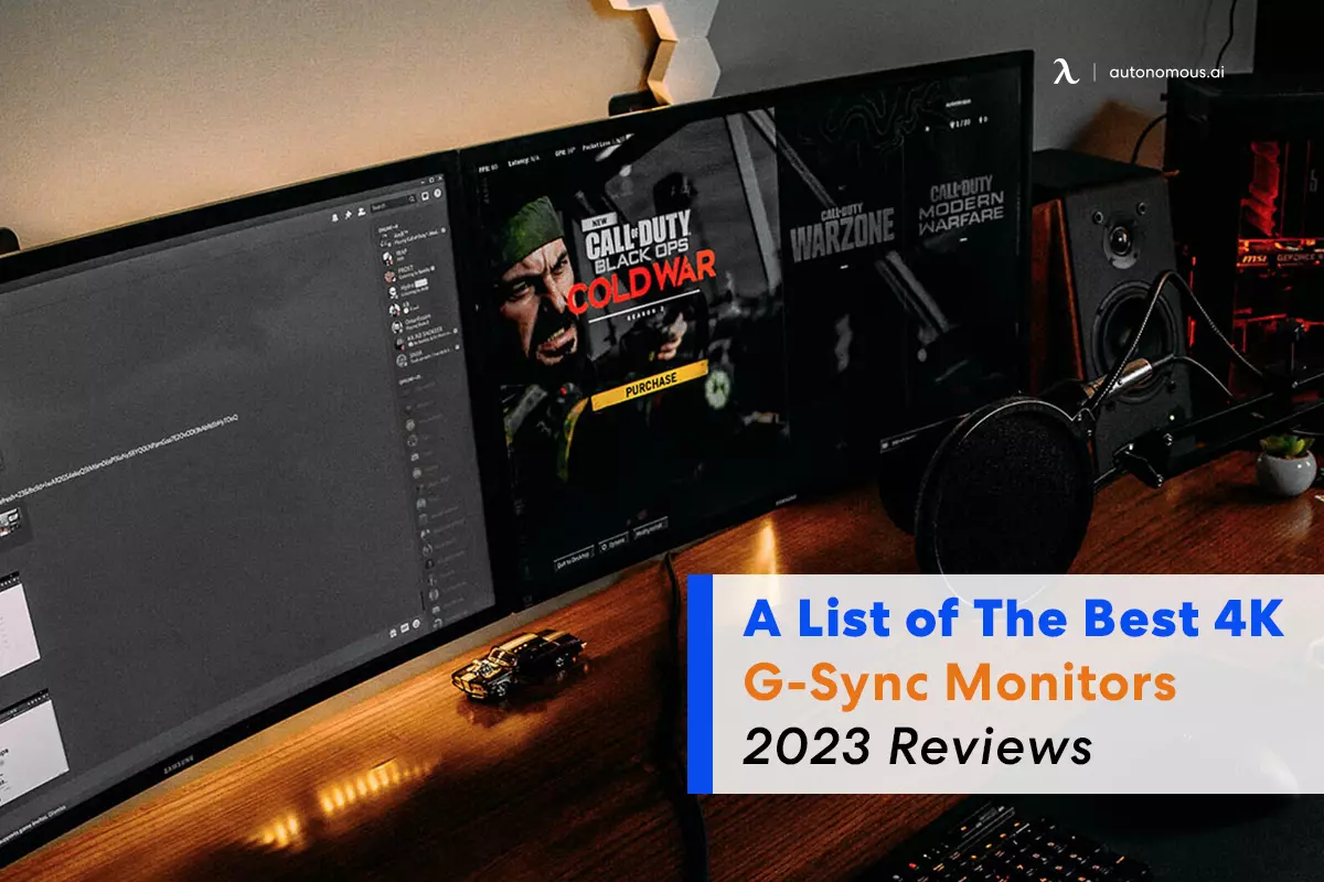 A List of The Best 4K G-Sync Monitors - 2023 Reviews