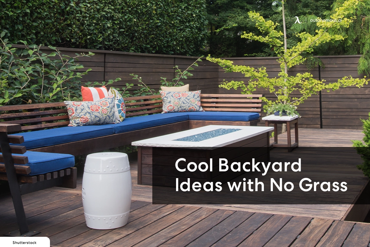 Modern and Cool Backyard Ideas - No Grass, No Problem!