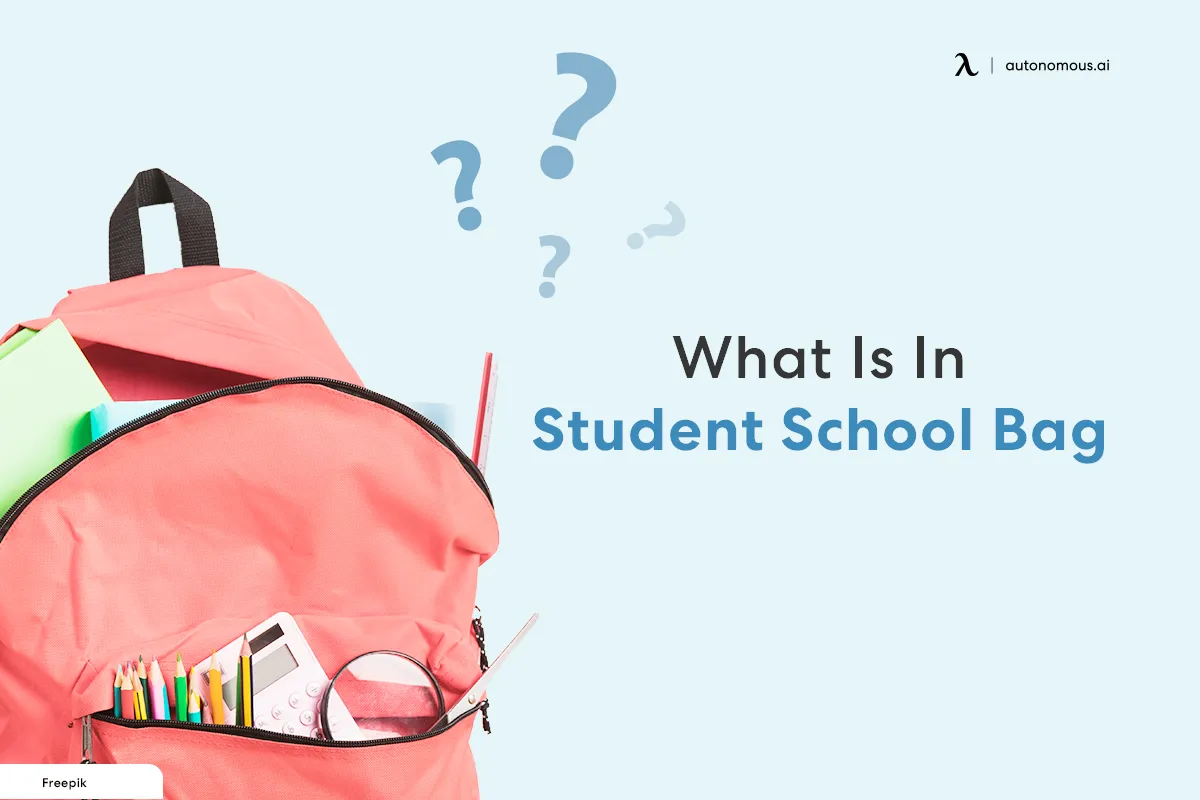 What Is In Student School Bag Today?
