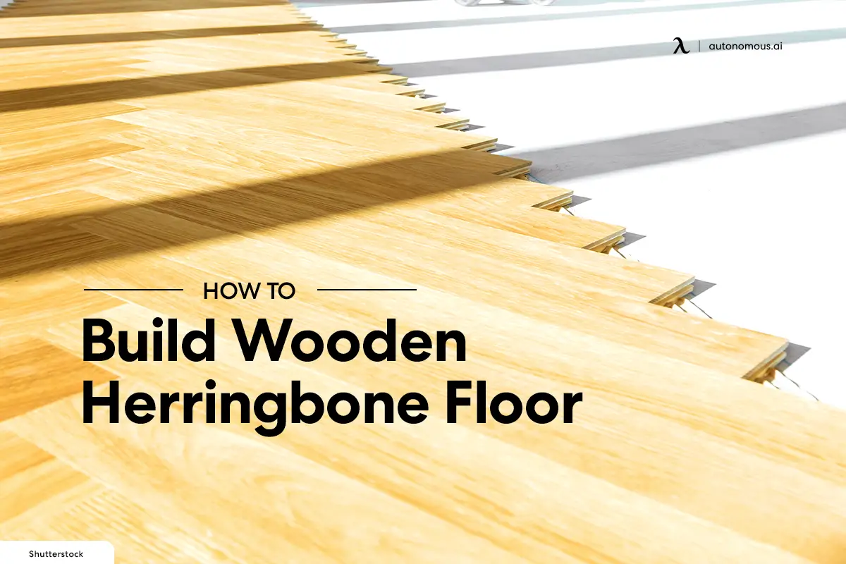 How to Build Wooden Herringbone Floor for Backyard Path