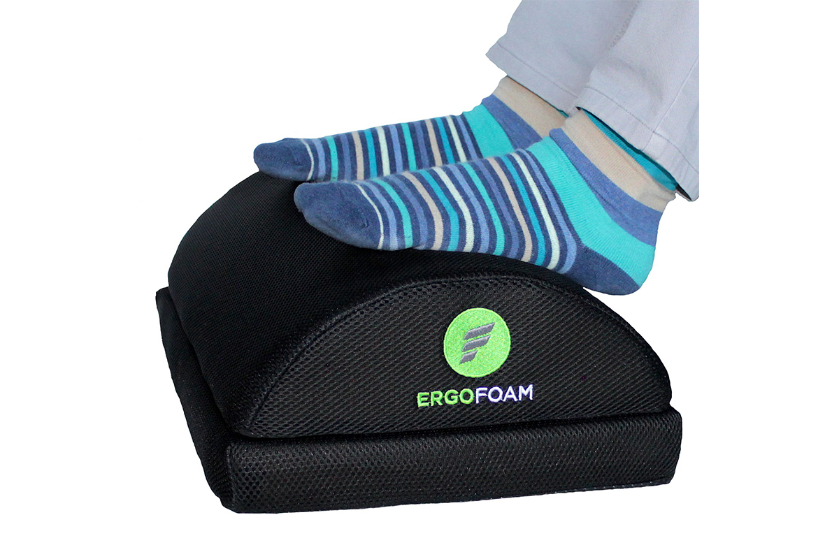 ErgoFoam Foot Rest for Under Desk at Work Chiropractor-Endorsed