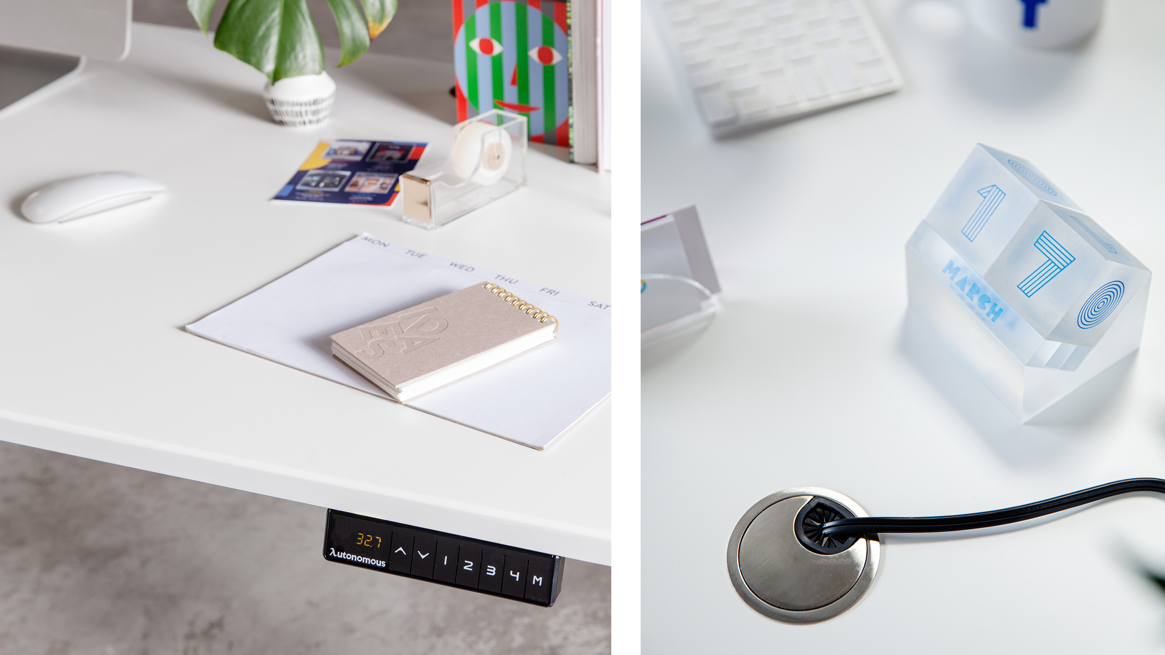 🔌 standing desk cable management