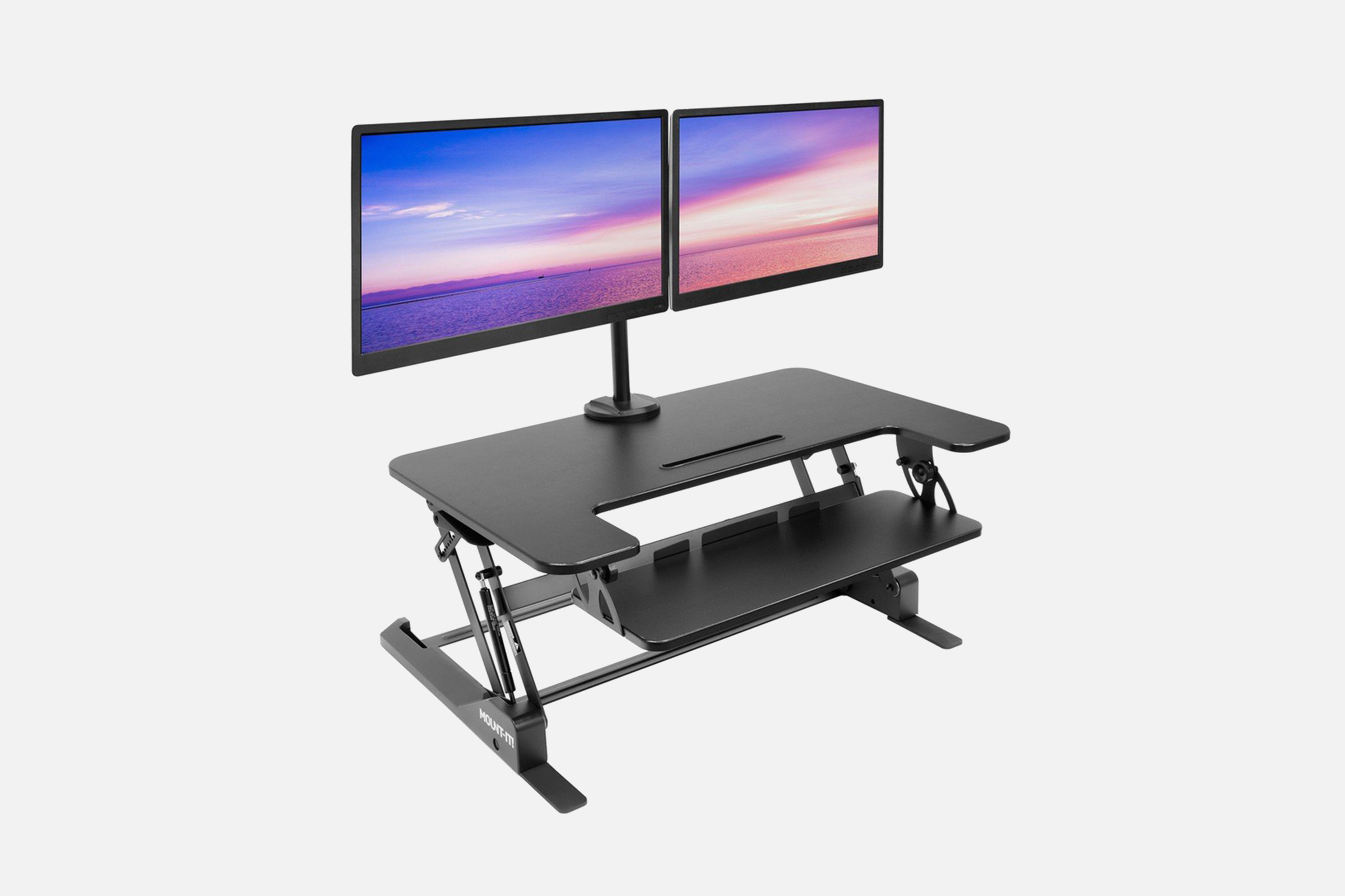 Mount-It! MI-7934 Sit-Stand Desk Converter with Dual Monitor Mount