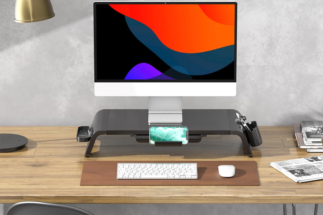 Fenge Monitor Stand No Assembly with Drawer