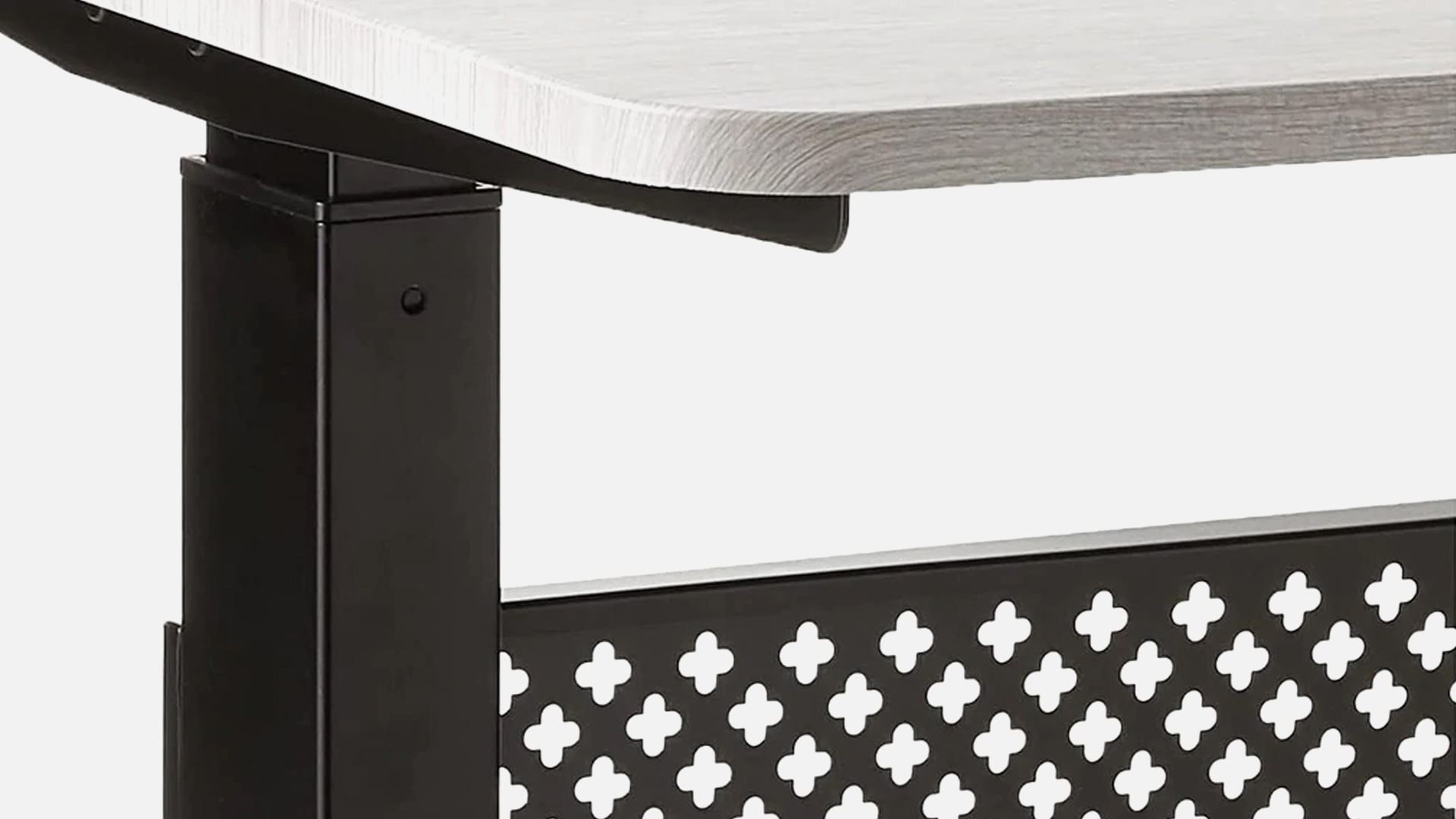 ApexDesk Standing Desk: Pneumatic Lift Mechanism Rustic Grey