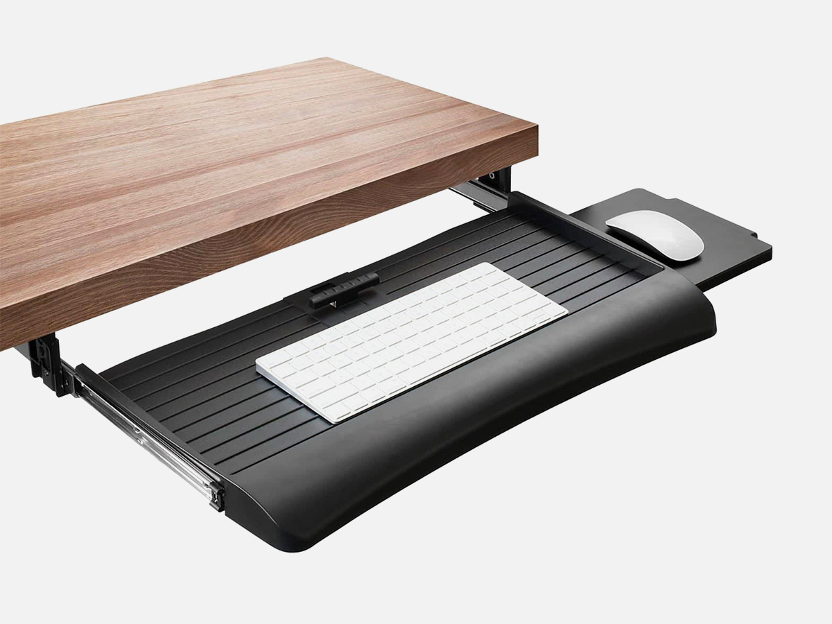 Mount-It! MI-7136 Under Desk Keyboard Drawer with Mouse Platform
