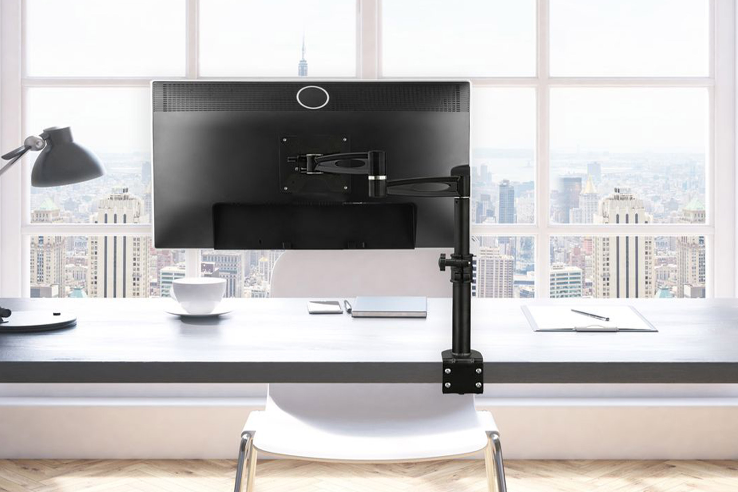 Mount-It! MI-705 Full Motion Single Monitor Desk Mount