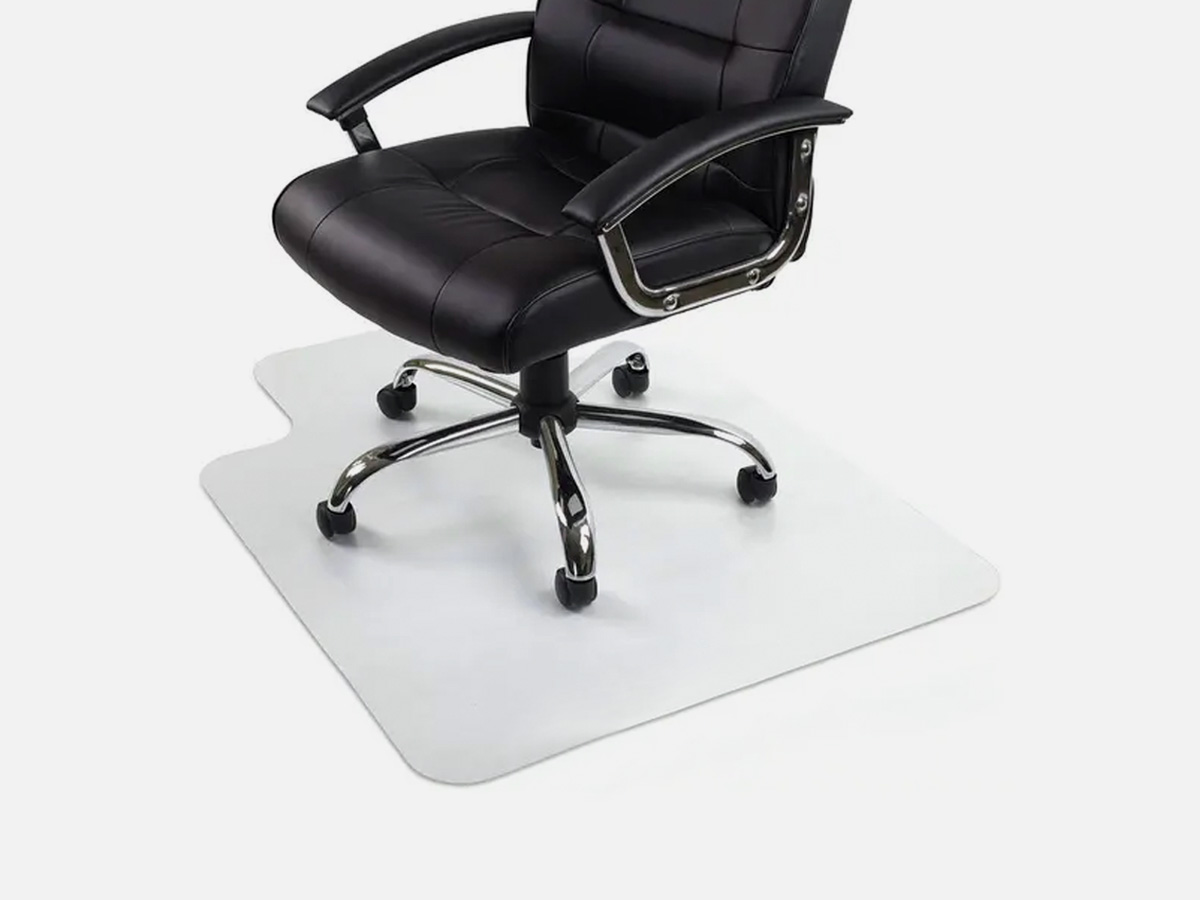 Mount-It! Clear Desk Chair Mat for Hardwood Floor
