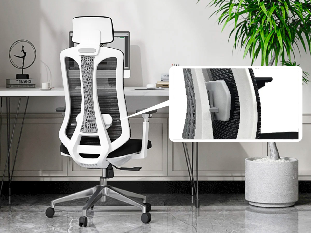 Logicfox Ergonomic Office Chair: Saddle-shaped Sponge Seat