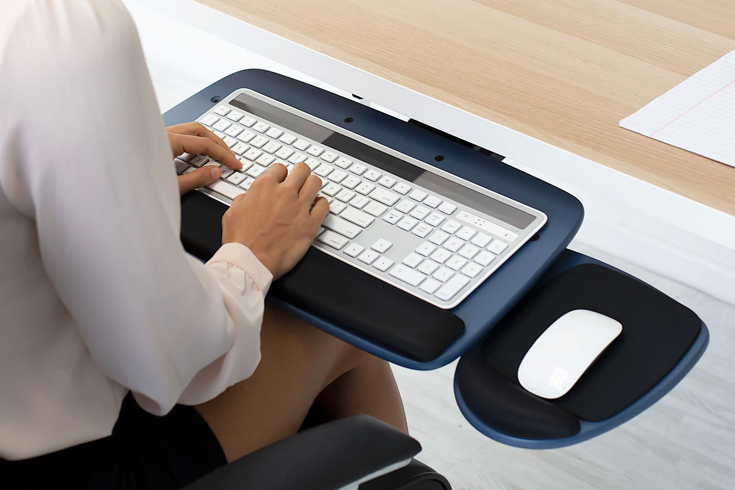 Mount-It! MI-7137 Under Desk Keyboard Platform With Wrist Rest Pad
