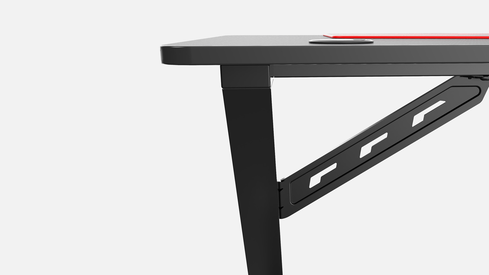 EUREKA Z43 Z-Shaped Gaming Desk: Socket Holder & Additional