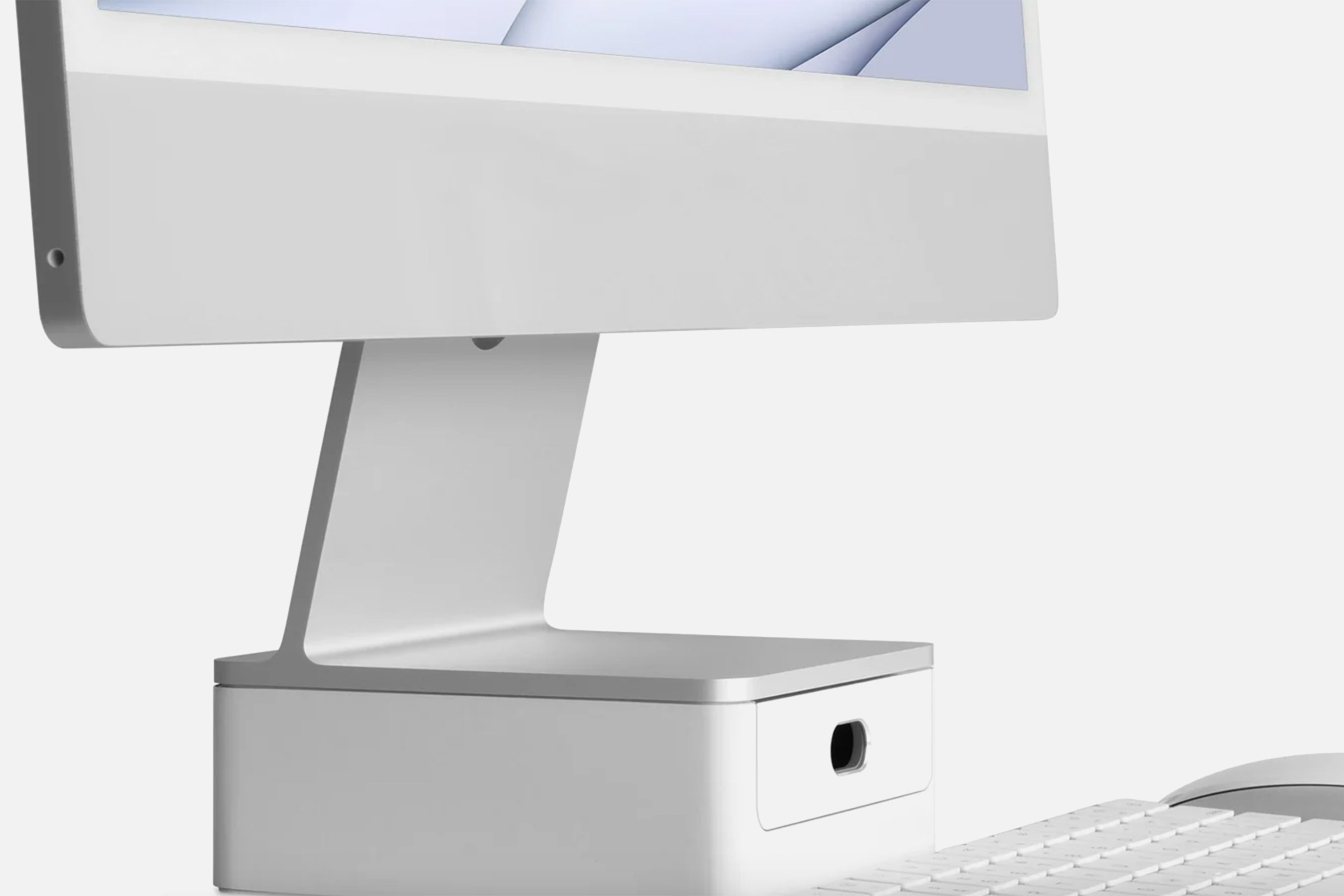Rain Design Inc mBase for iMac 24" White: The iMac matching stand.