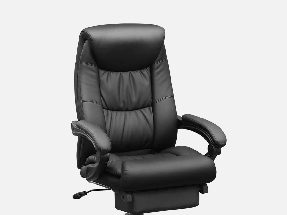 Duramont Reclining Leather Office Chair Ergonomic Adjustable Seat