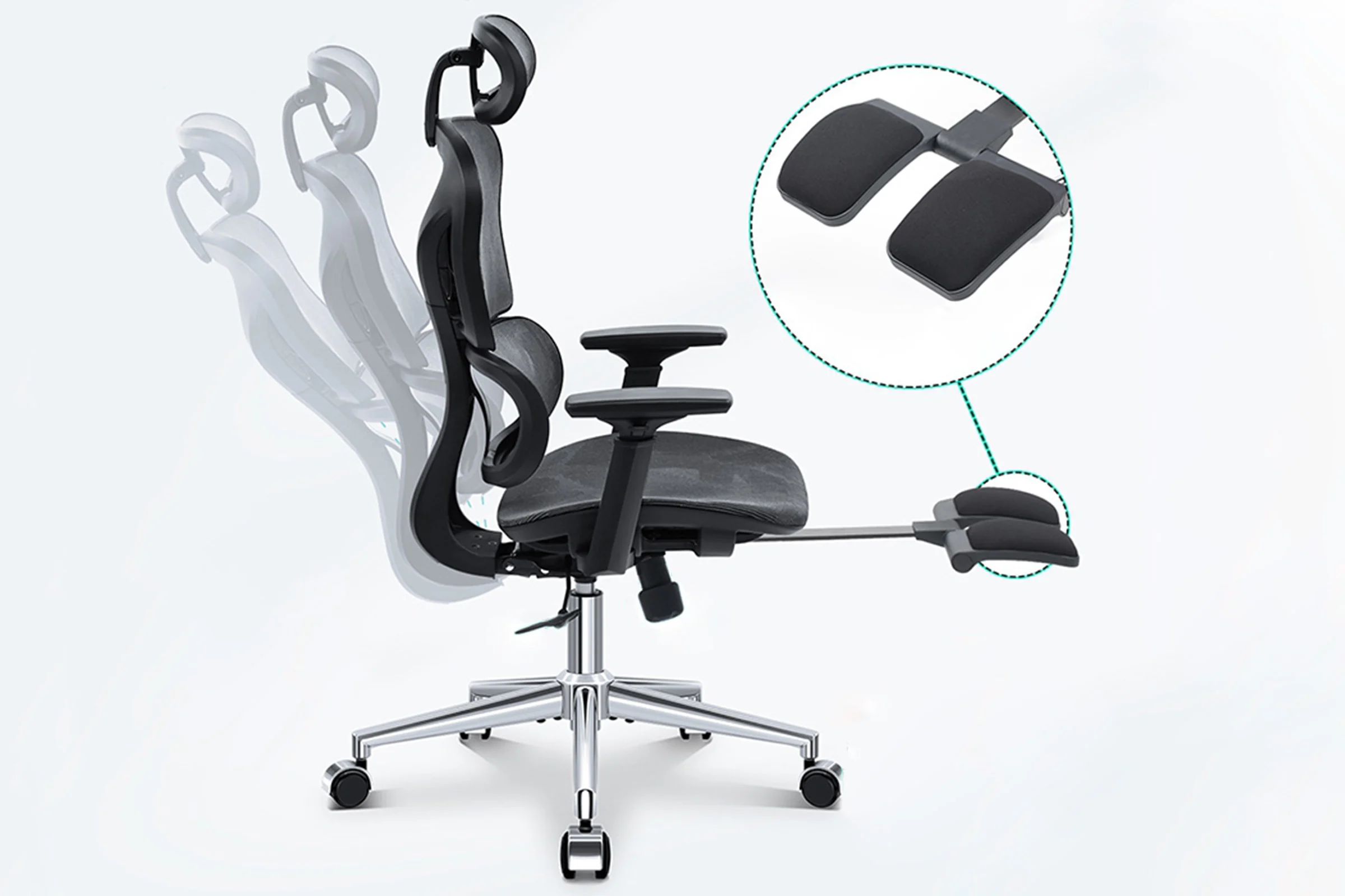 KERDOM FelixKing Ergonomic Chair: Additional Footrest