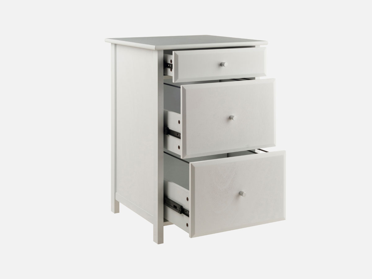 Skyline Décor Delta Home Office File Cabinet, White: File Cabinet