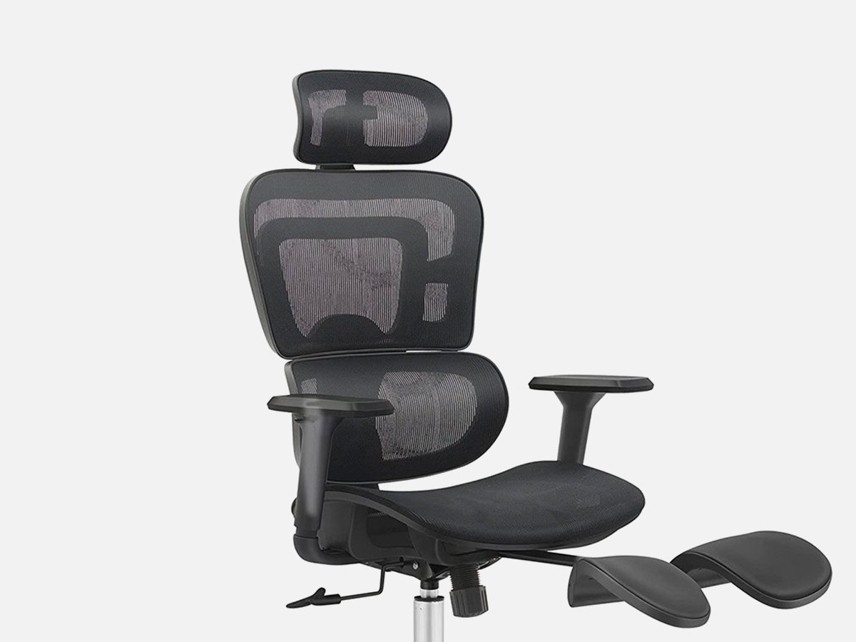 Upgraded High Back Ergonomic Office Chair with Footrest &Tiltable