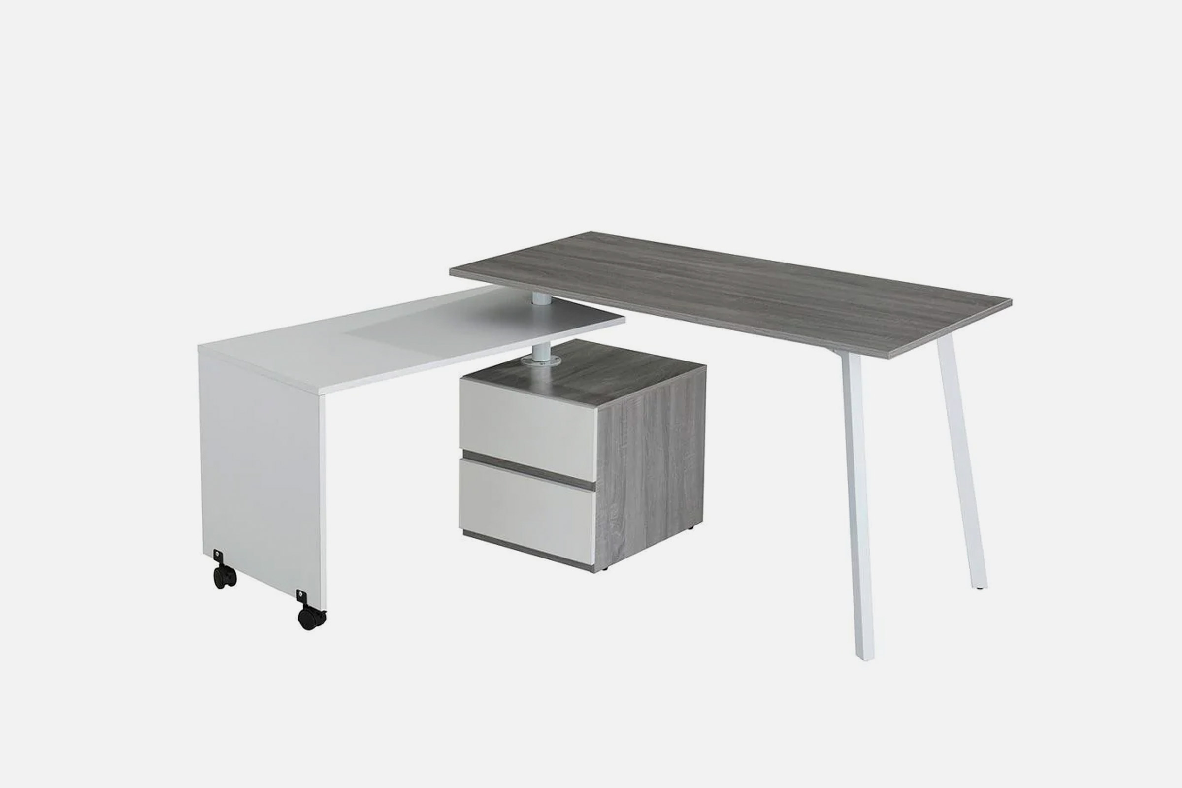Techni Mobili Rotating Multi-Positional Modern Desk