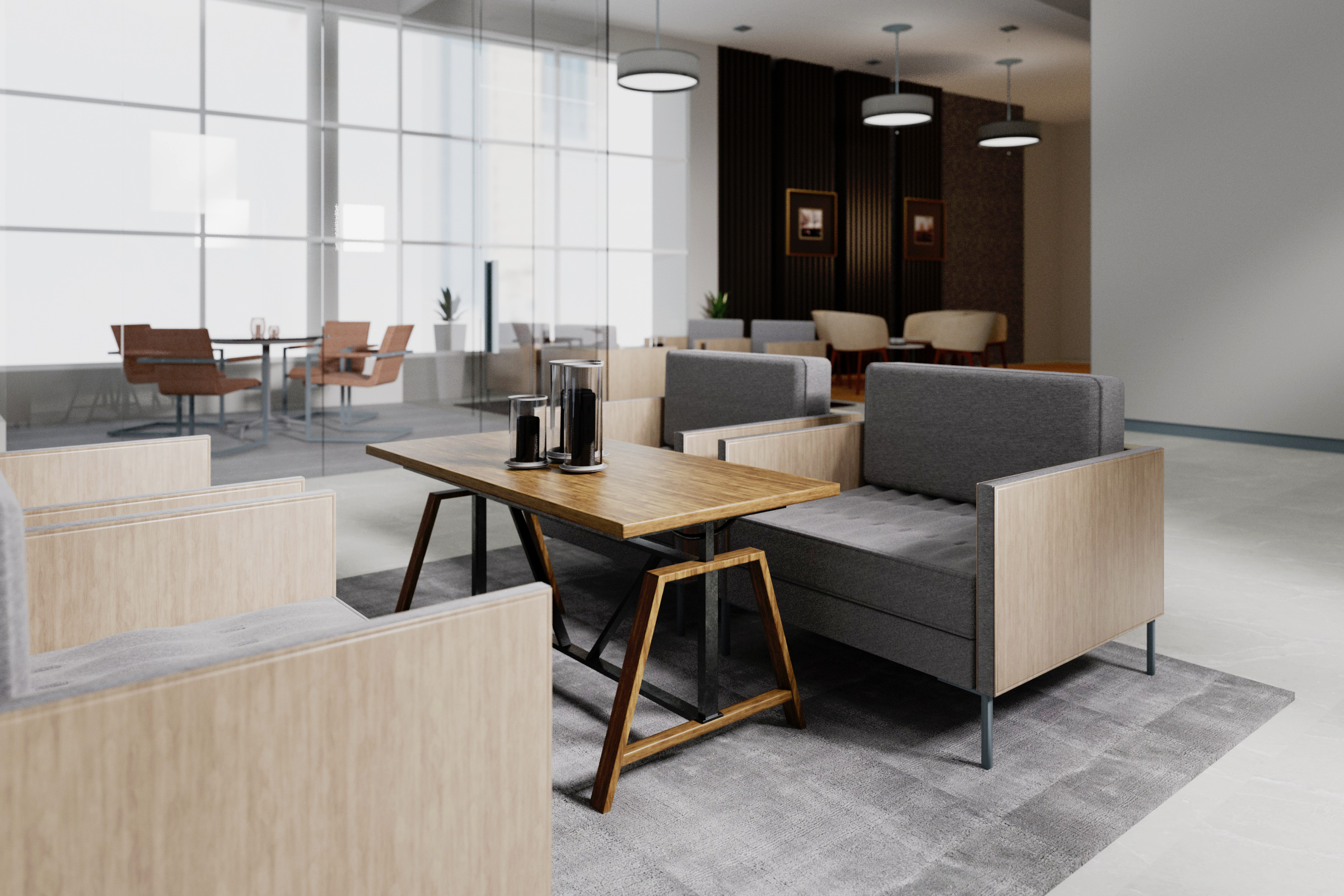 Skyline Décor Nico Metal Distressed Wood Table