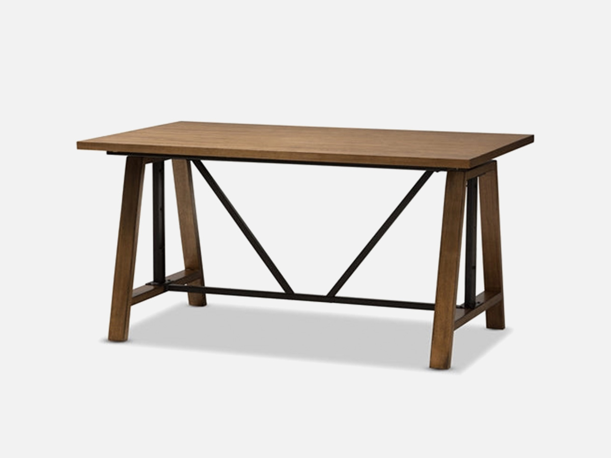 Skyline Décor Nico Metal Distressed Wood Table