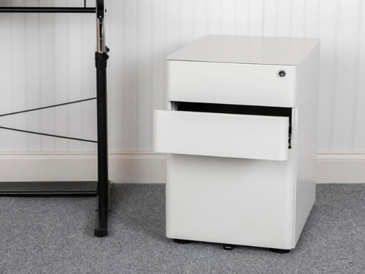 Skyline Decor Modern 3-Drawer Mobile Locking Filing Cabinet: A4, F4