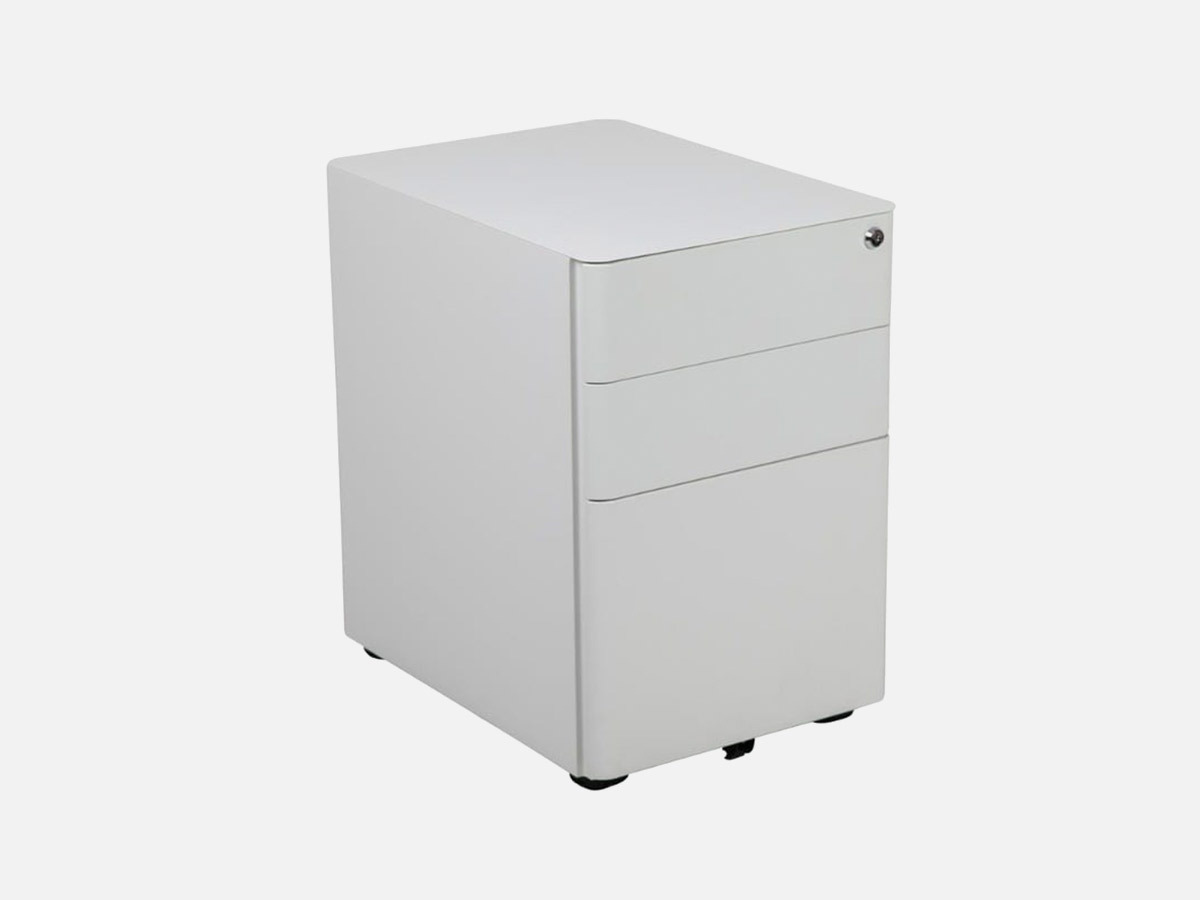Skyline Decor Modern 3-Drawer Mobile Locking Filing Cabinet: A4, F4