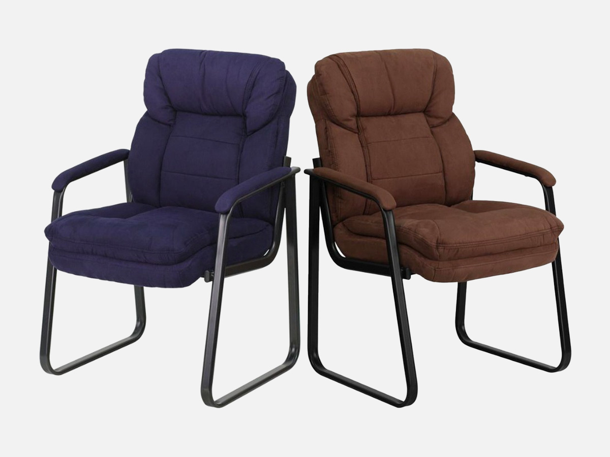 Skyline Decor Microfiber Executive Side Reception Chair